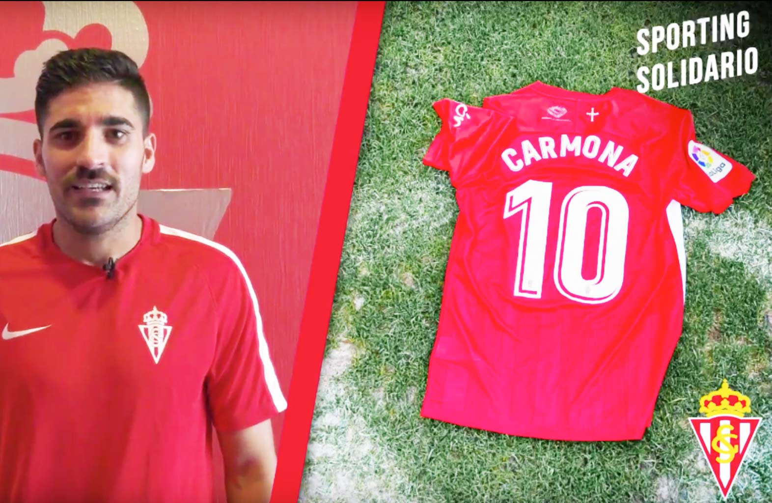 🎥 Carmona anima a pujar en eBay por la camiseta que usó en el derbi contra el Real Oviedo Sporting1905