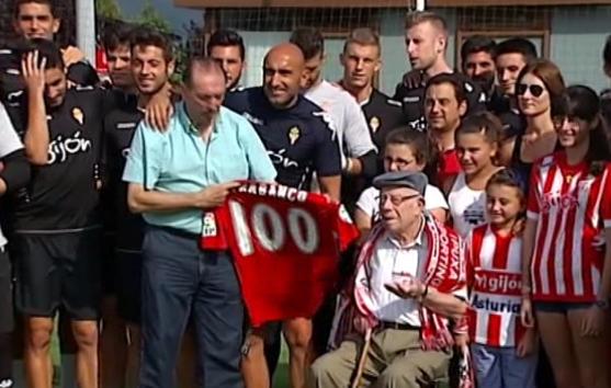 El socio nº1 del Real Sporting cumple 100 años Sporting1905