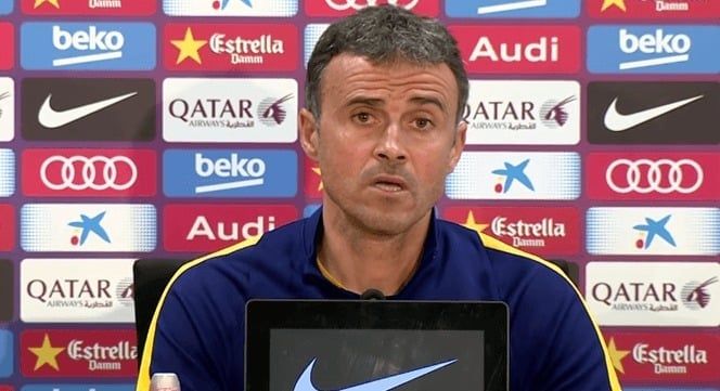 Luis Enrique: "Espero y deseo que el Sporting gane sus tres partidos y consiga salvarse" Sporting1905