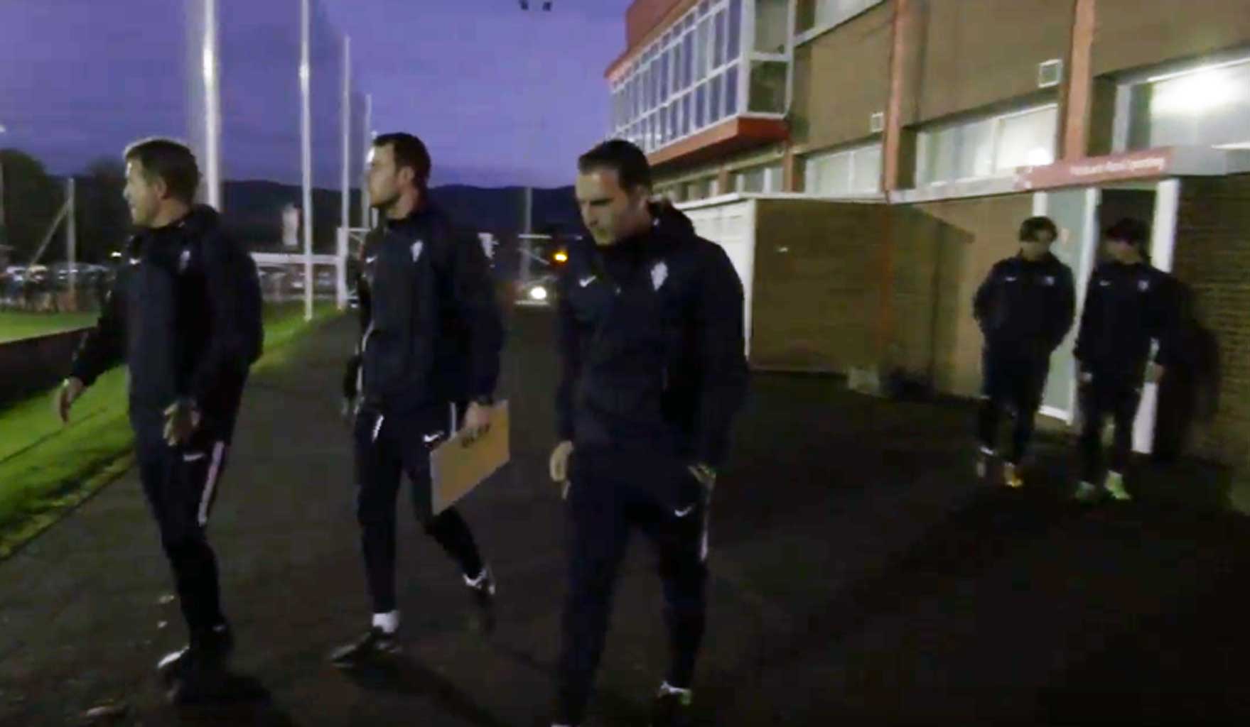 Baraja no dirigió el entrenamiento de esta tarde y tampoco estará presente el jueves Sporting1905