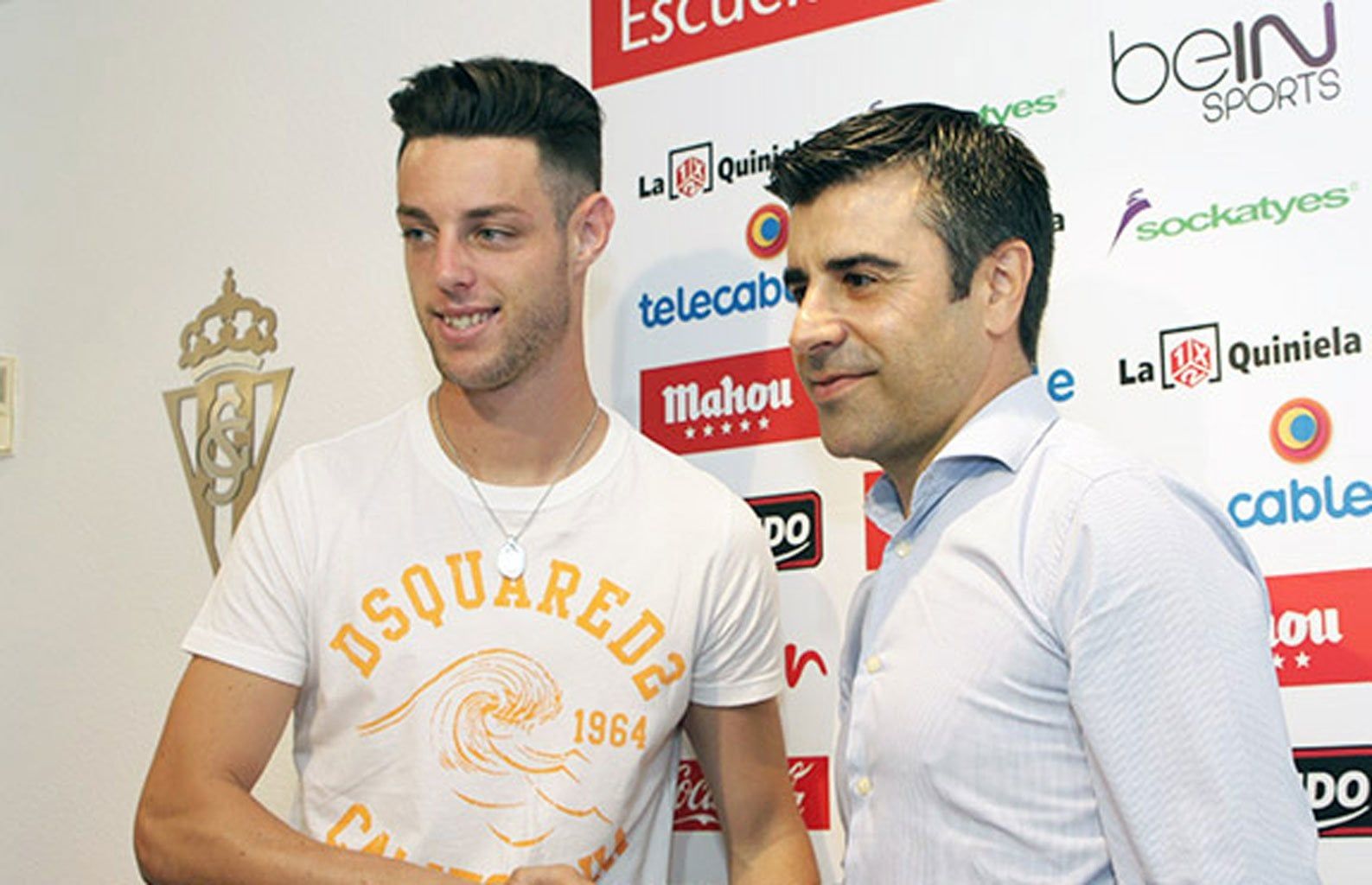 Burgui y Nico Rodríguez acudieron a Alcorcón para ver al Sporting Sporting1905