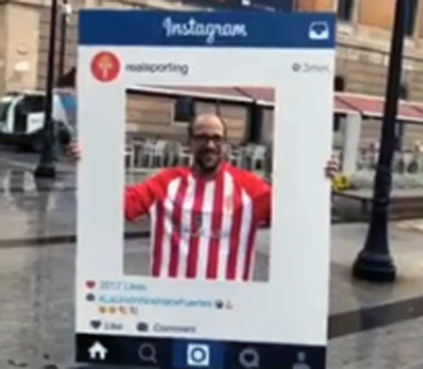 🎥 El Sporting presenta su camiseta en directo por las calles de Gijón Sporting1905