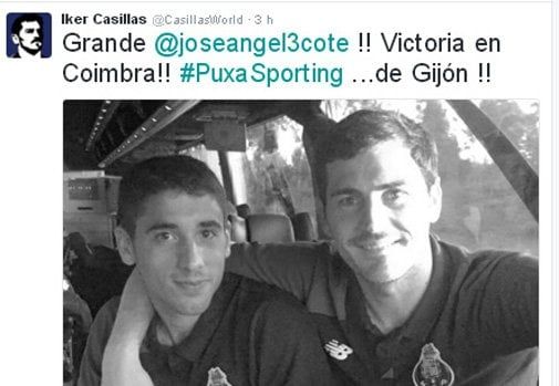 Casillas en Twitter: "#PuxaSporting ...de Gijón" Sporting1905