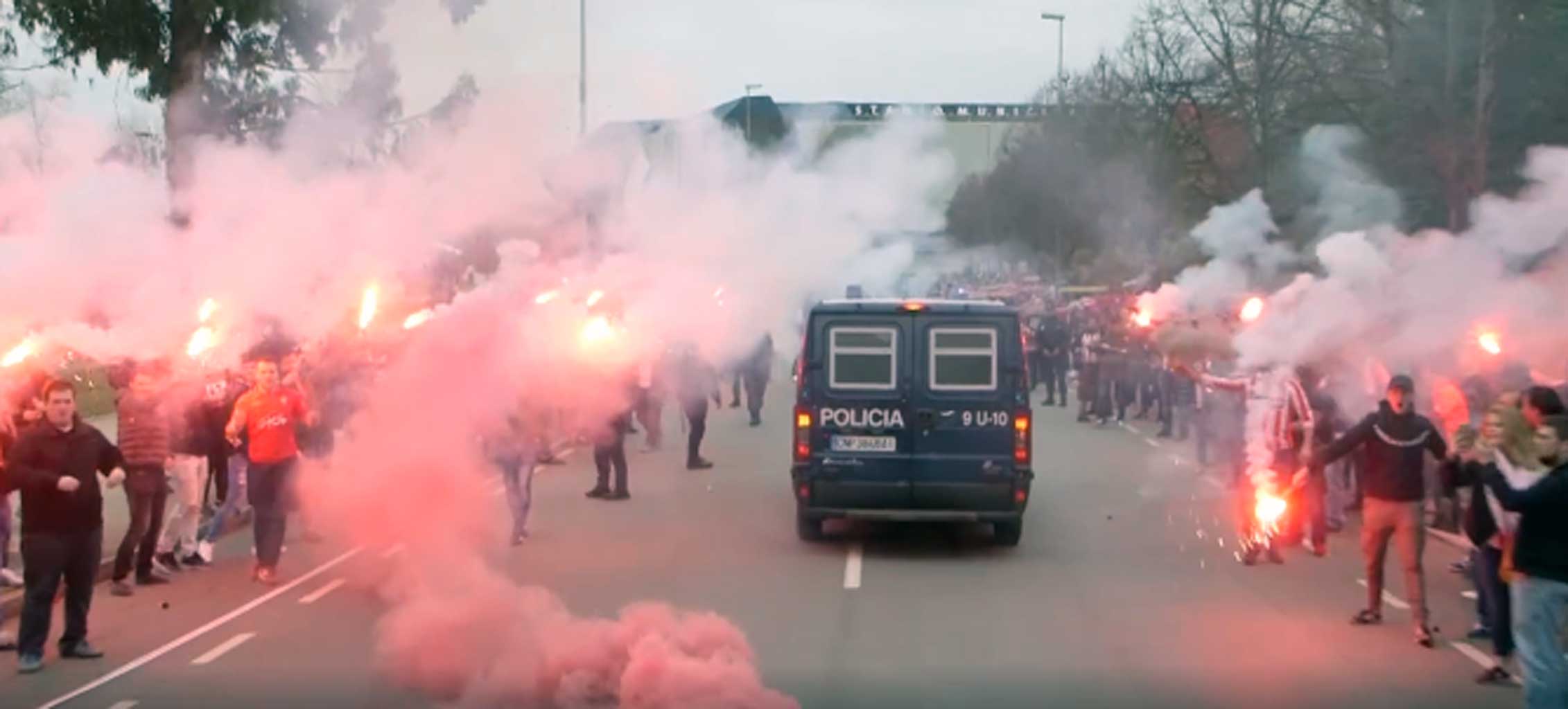 🎥 Convocatoria para recibir el autobús del Sporting a su llegada a El Molinón antes del derbi Sporting1905